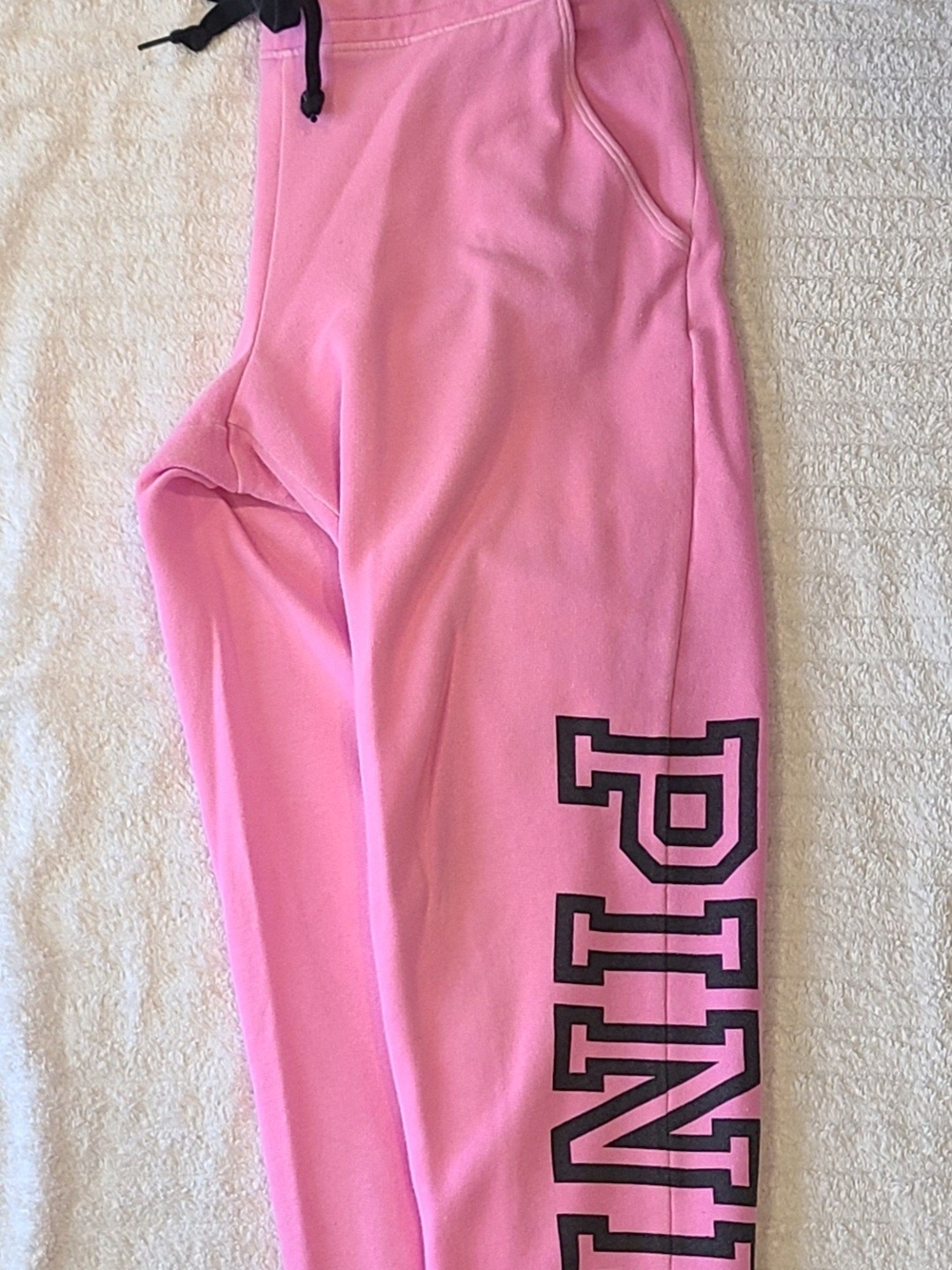 PINK Victoria's Secret Bubblegum Pink Logo Jogger Sweatpants